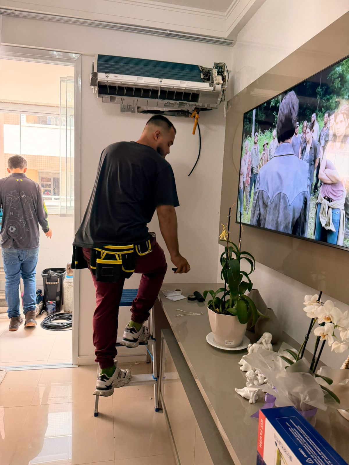 Resultado final em ambiente climatizado